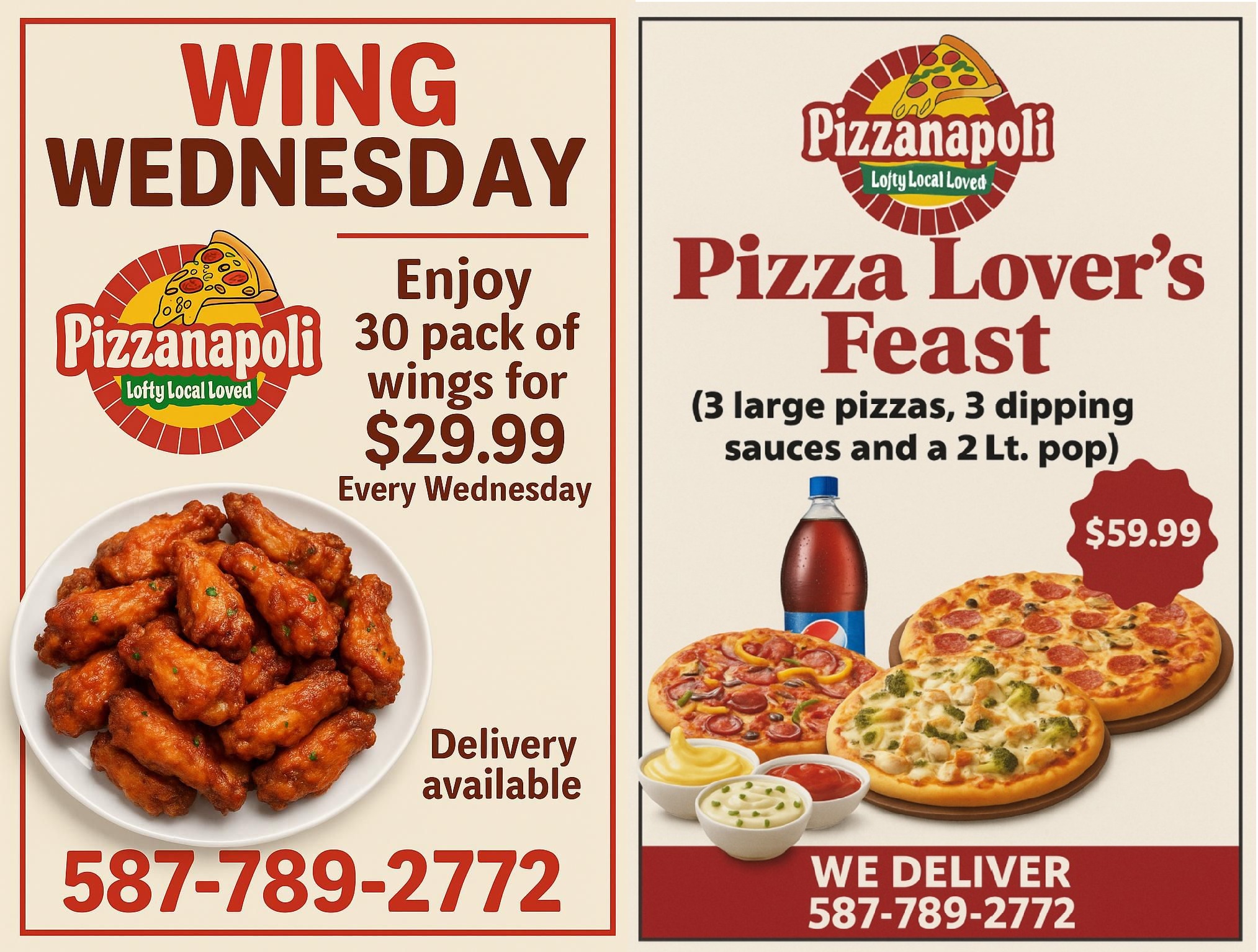 Special Offer at Pizzanapoli Lloydminster
