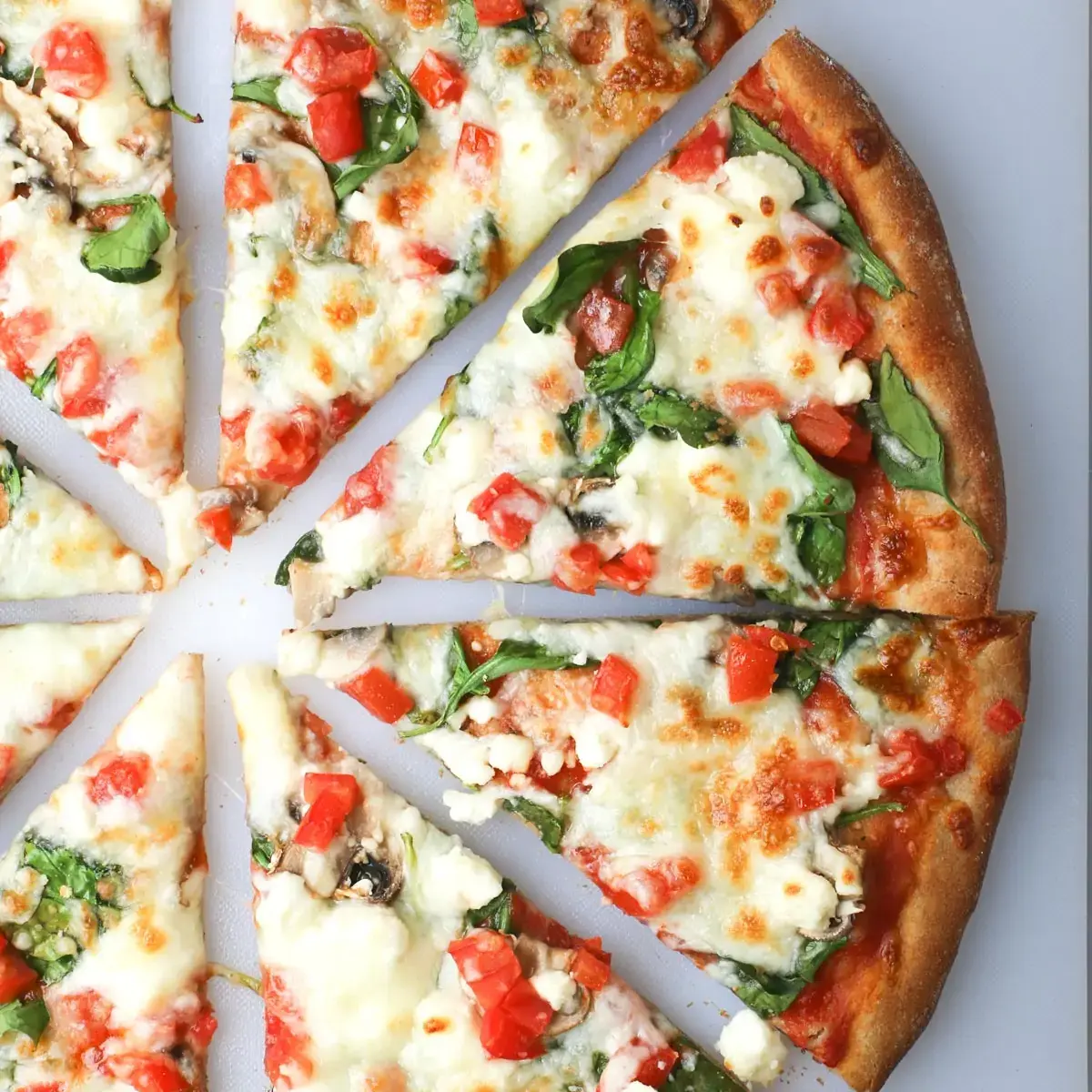 Delicious Greek Pizza at Pizzanapoli Lloydminster
