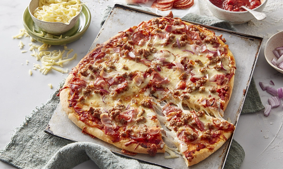 Meat Lovers Pizza at Pizza Napoli in Lloydminster